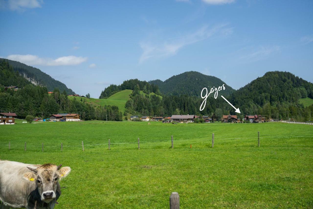 Geigers Ferienhaus Tiefenbach bei Oberstdorf Eksteriør bilde